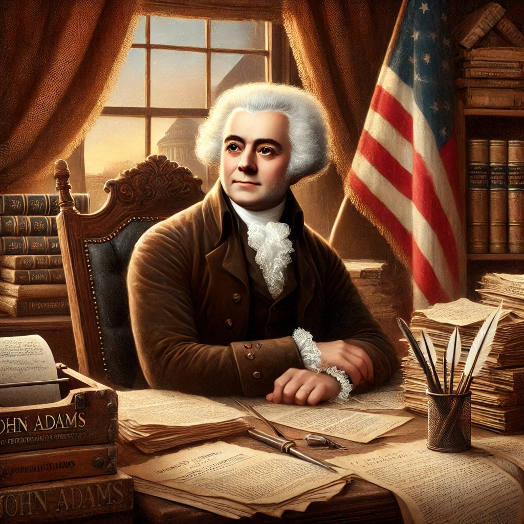 Introduction to John Adams shaping the presidency.