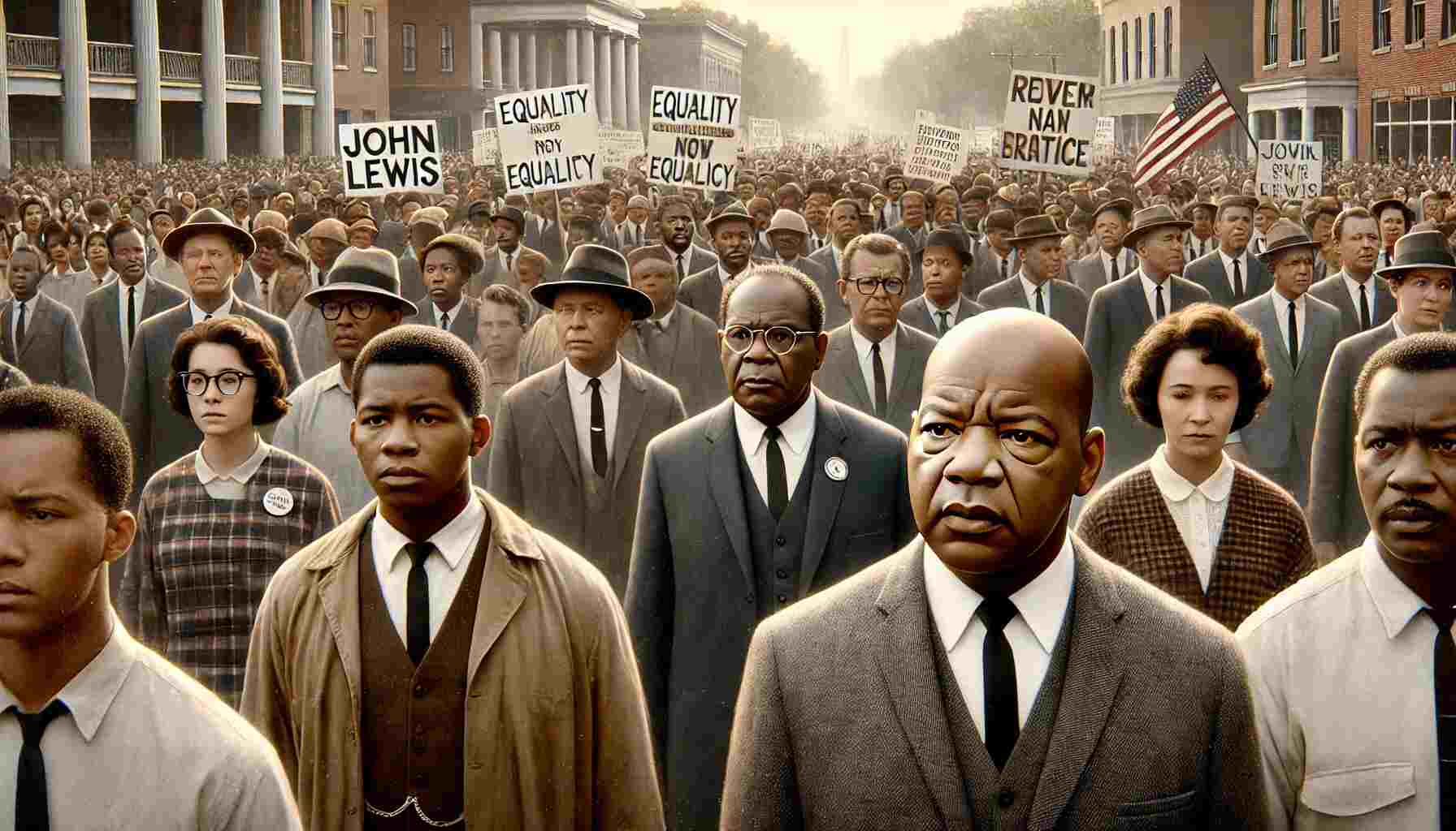 John Lewis and fellow activists