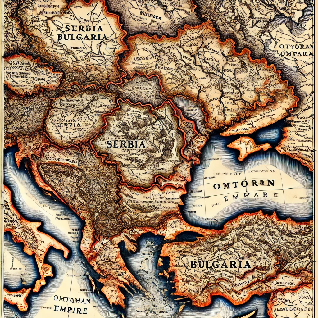 Map of the balkans